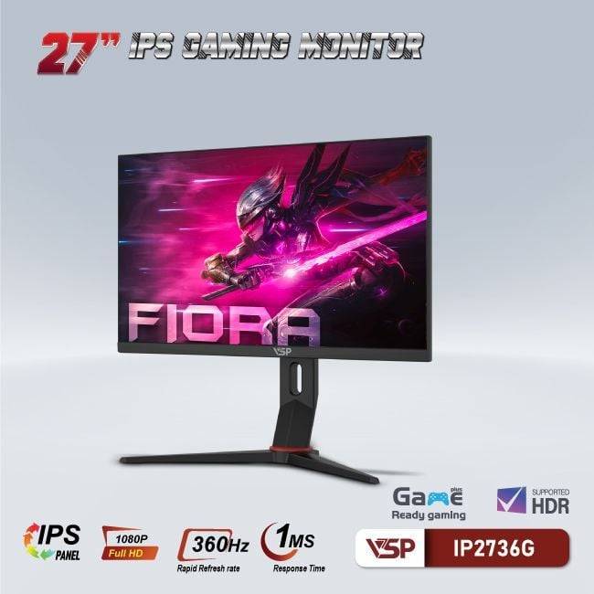 MÀN HÌNH PHẲNG ĐEN VSP IP2736G 27'' FHD 360Hz IPS TRÀN VIỀN 1Ms CHUYÊN GAME 6