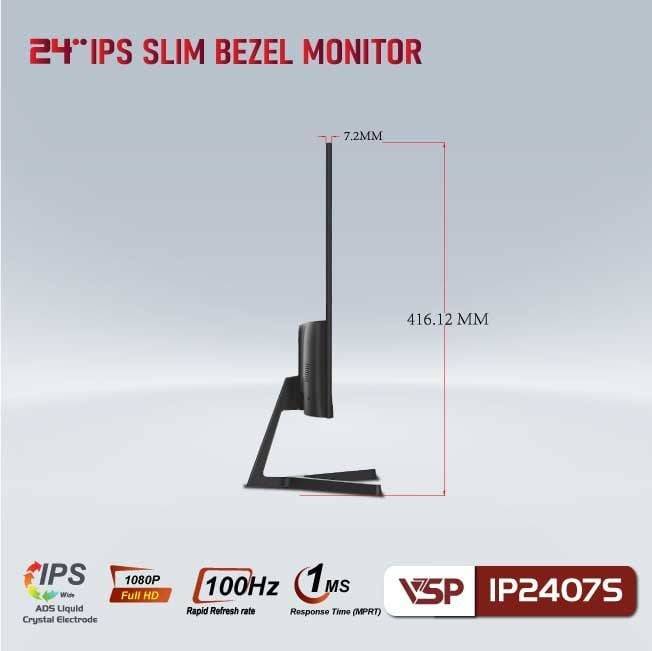 Màn hình phẳng VSP IP2407S  FHD 100Hz Đen 4