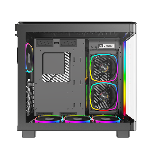 CASE MONTECH KING 95 PRO BLACK ARGB (CAKING95PROBLMT) ( KÈM 6 FAN ) NEW