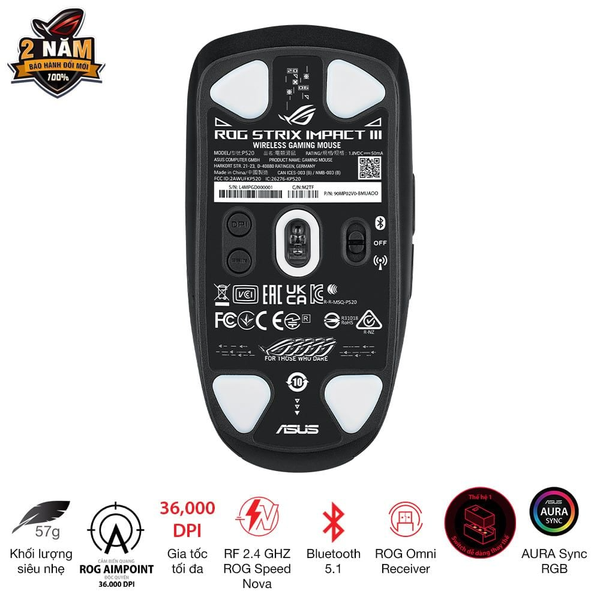 Chuột có dây ASUS ROG Strix Impact II Gaming 2