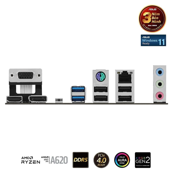 Bo mạch chủ ASUS PRIME A620M-A DDR5 6