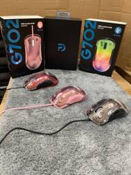 Chuột có dây LOGI G702 gaming Đỏ / Xám / Hồng