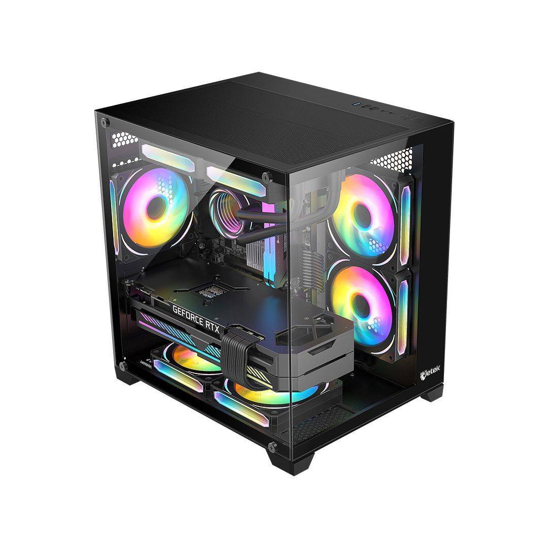 CASE JETEK CSGO2 D.VA2 BLACK ( KHÔNG KÈM FAN ) NEW