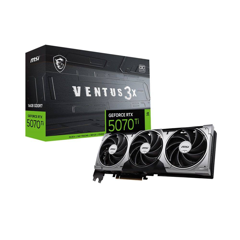 Card màn hình MSI GeForce RTX 5070Ti VENTUS X3 16GB GDDR7