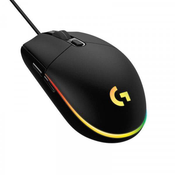 Chuột có dây Logitech G203 Lightsync gaming Đen/Black