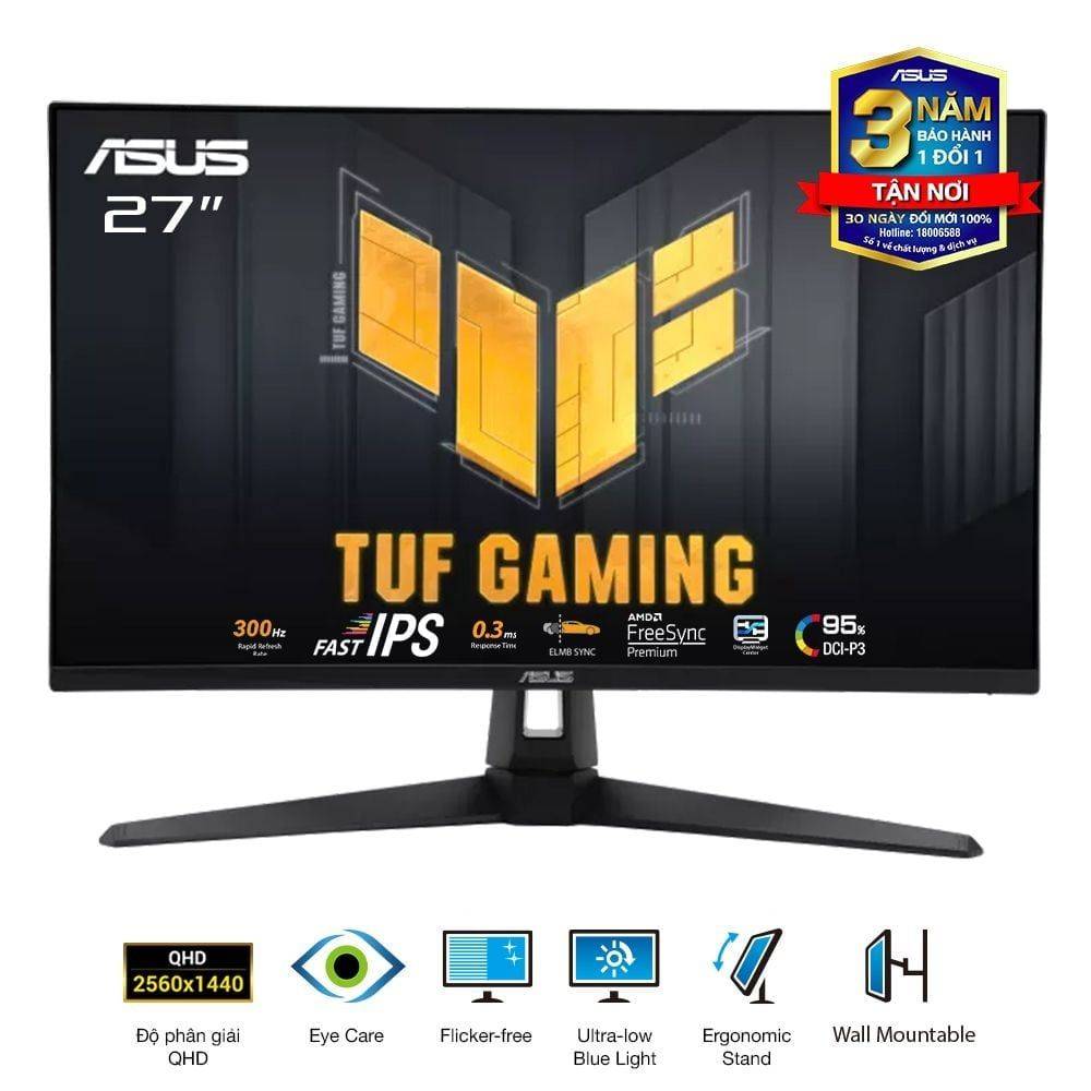 Màn hình phẳng ASUS TUF Gaming VG27AQM5A 27'' 2K 300Hz 1ms 2x2W Speakers 5