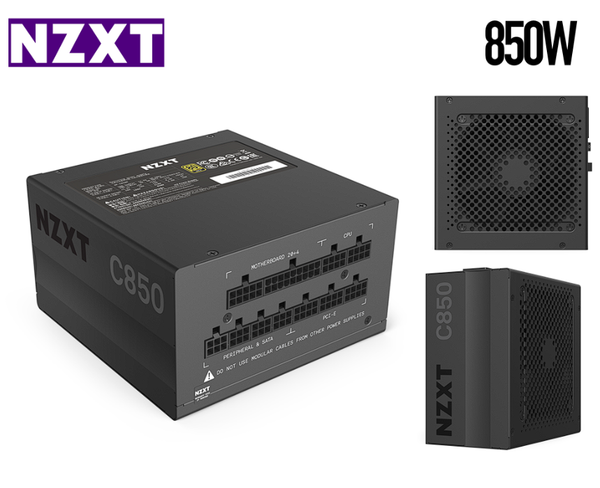 Nguồn máy tính NZXT C Series C850 PSU 80 Plus Gold Full Modular 850W Đen/Black