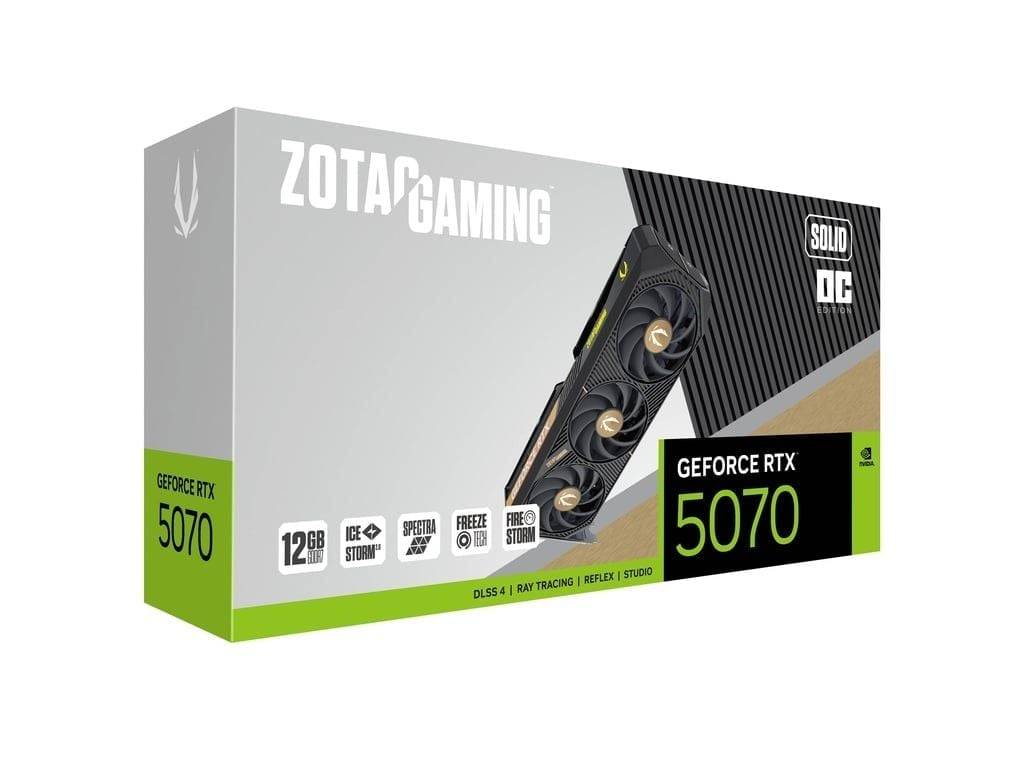Card màn hình Zotac Gaming GeForce RTX 5070 Solid OC 12GB GDDR7 9