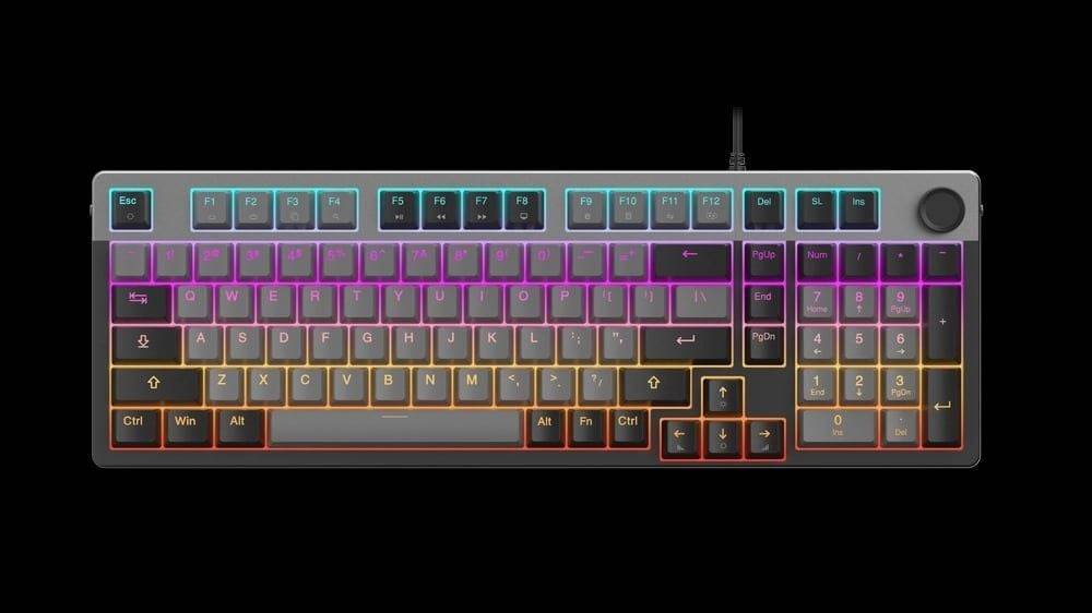 Bàn phím cơ DareU EK98L V2 Dream Switch Đen Xám/Grey Black 7