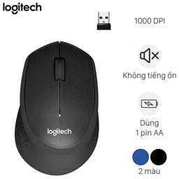 Chuột không dây Logitech M331 Đen/Black