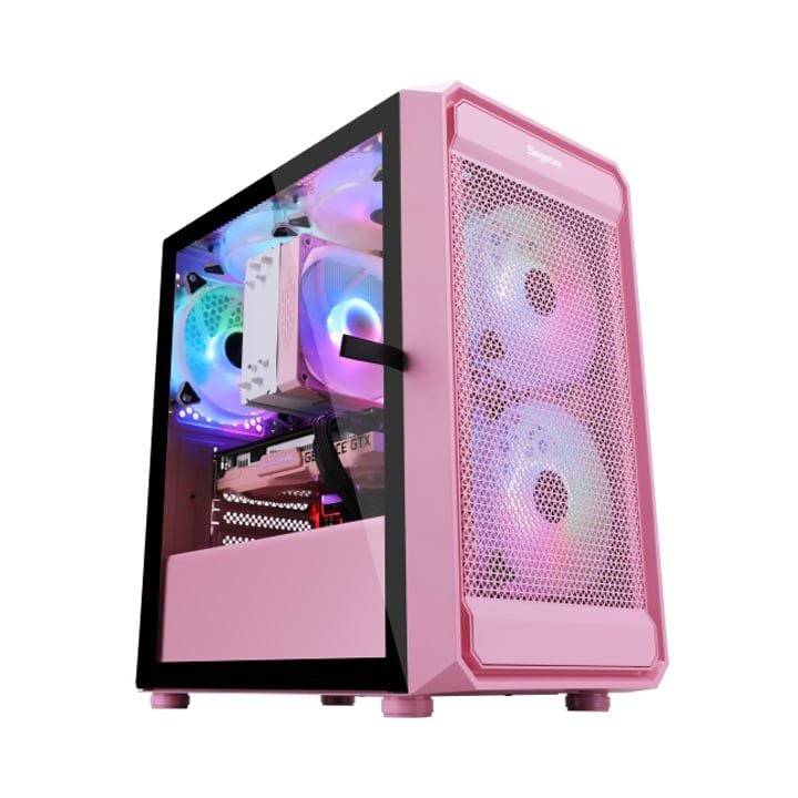 CASE SEGOTEP ARTIST/2 FAN RGB PINK NEW ( 2 FAN LED RGB)