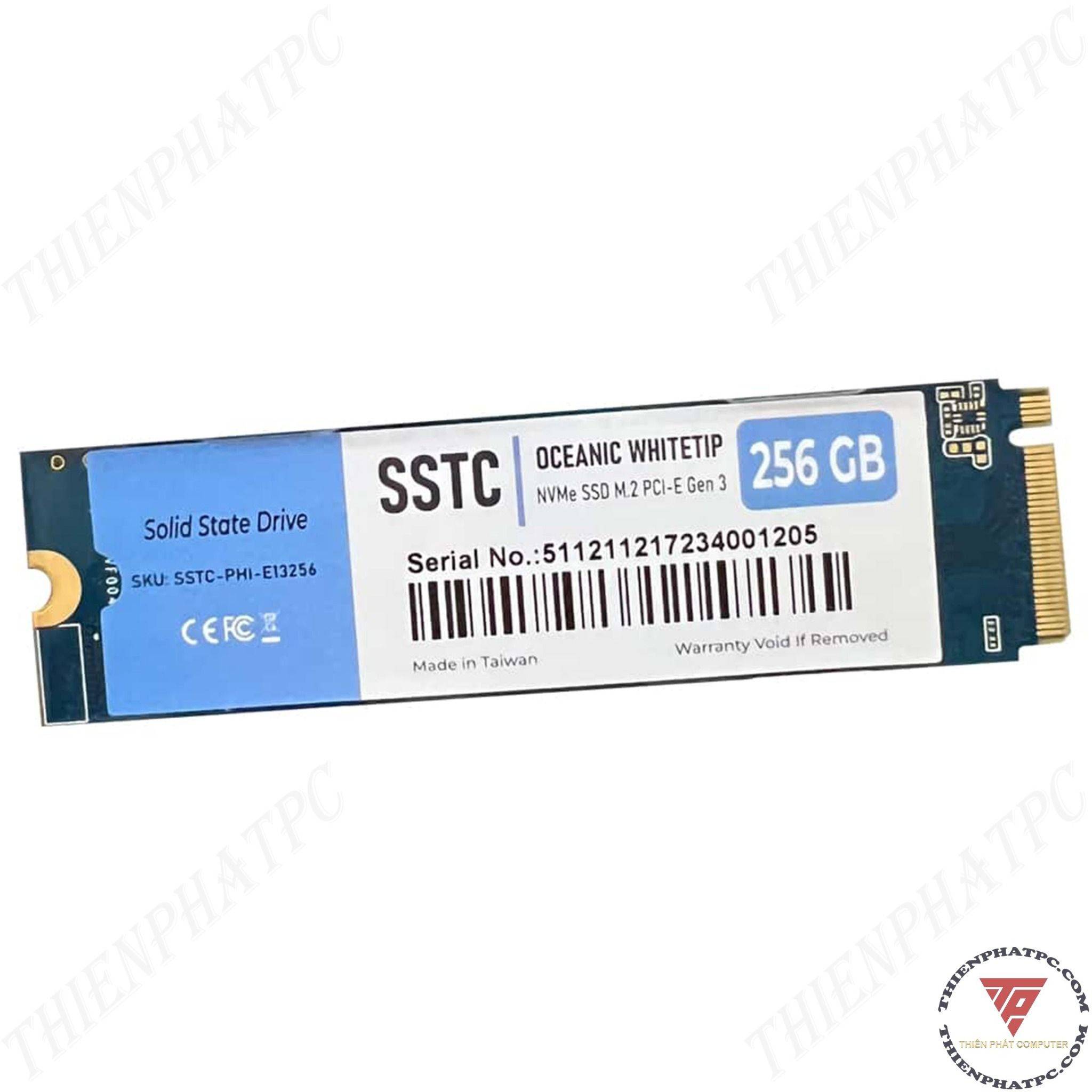 Ổ cứng SSD SSTC OCEANIC WHITETIP 256GB M.2 NVMe Gen 3 (SSTC-PHI-E13)