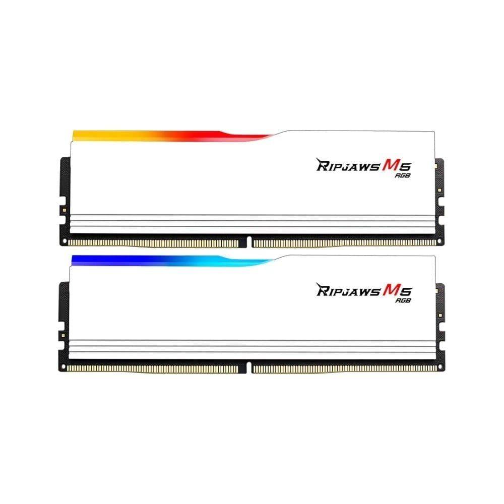 RAM DR5 32G BUSS 6400 GSKILL RIPJAWS M5 RGB WHITE (F5-6400J3648F16GX2-RM5RW)