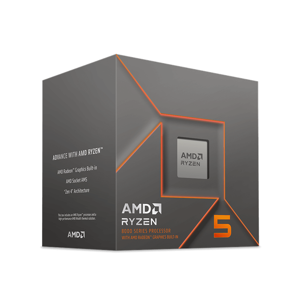 Chip xử lý AMD Ryzen 5 8400F / 4.2GHz Boost 4.7GHz / 6 nhân 12 luồng / 22MB / AM5 2