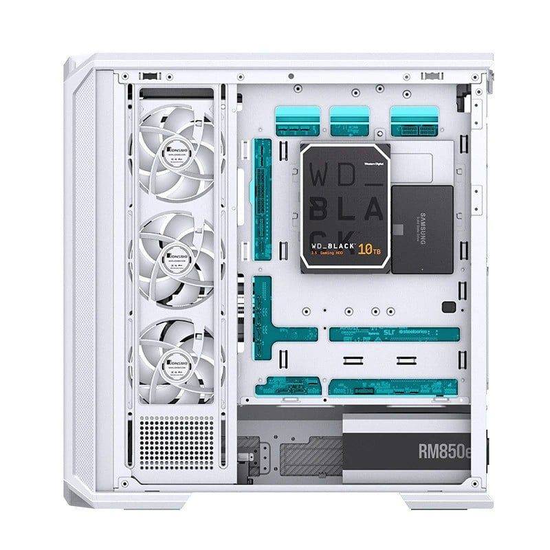 Vỏ Case Jonsbo D400 Trắng/White | E-ATX