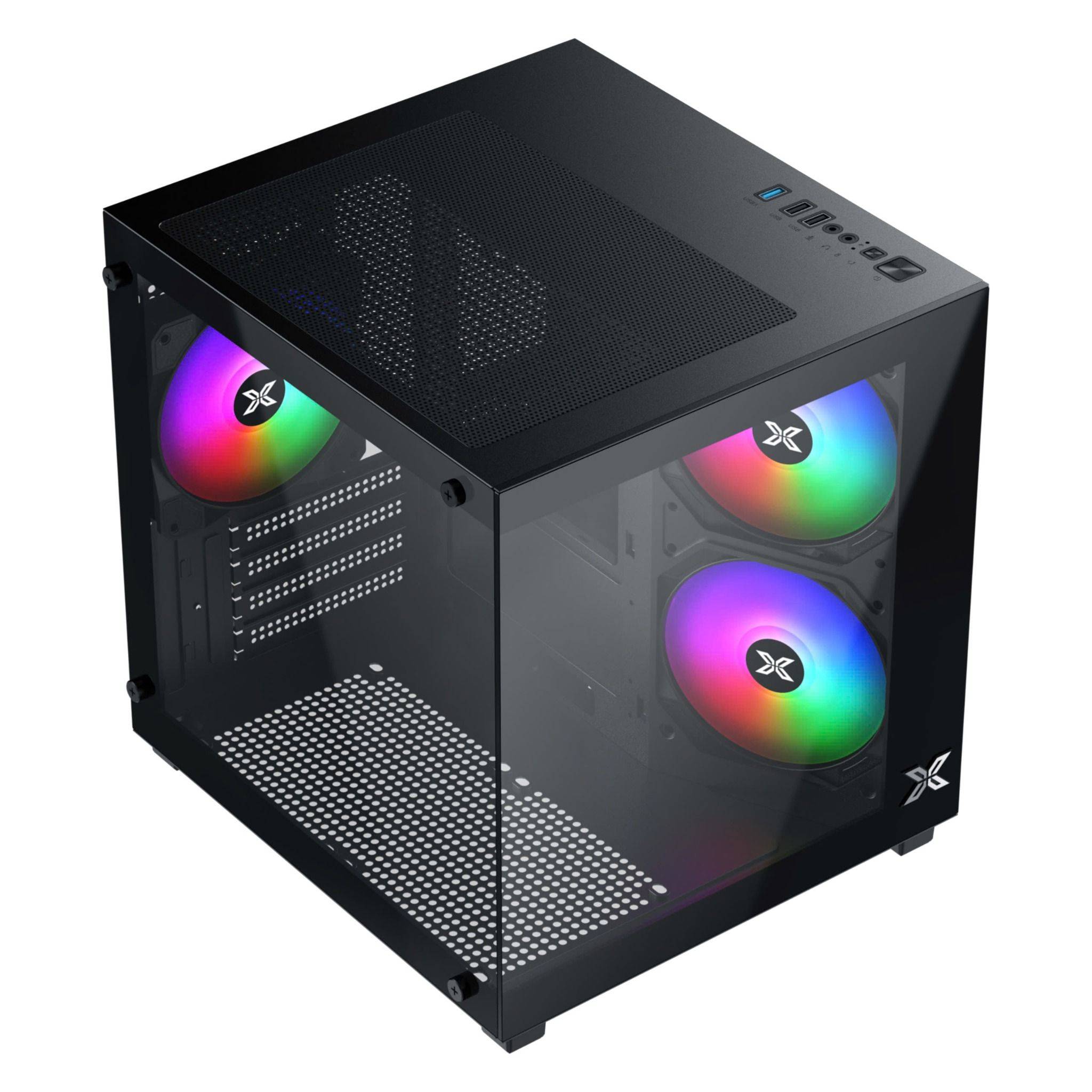 Vỏ case XIGMATEK AQUA M NANO II ( EN46964) ( Không kèm Fan ) M-ATX |  Đen/Black