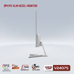 Màn hình phẳng Trắng VSP V2407S 24'' FHD IPS 75Hz 5ms