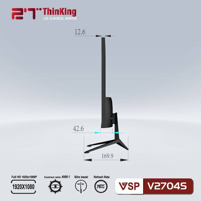 Màn hình phẳng VSP V2704S 27'' FHD IPS 75Hz 6.5ms 2