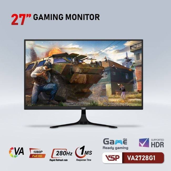 Màn hình phẳng Đen VSP VA2728G1 27'' FHD VA 280Hz 1ms Chuyên Game 3