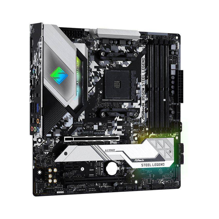 Bo mạch chủ Asrock B550M Steal Legend DDR4 3
