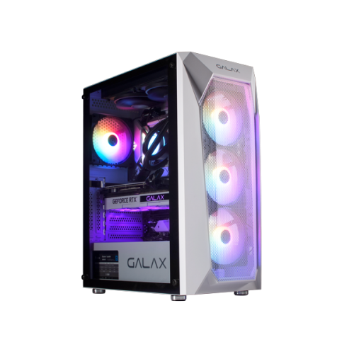 CASE GALAX GAMING MID-TOWER  REVOLUTION-05 WHITE NEW (SẴN 4 FAN )