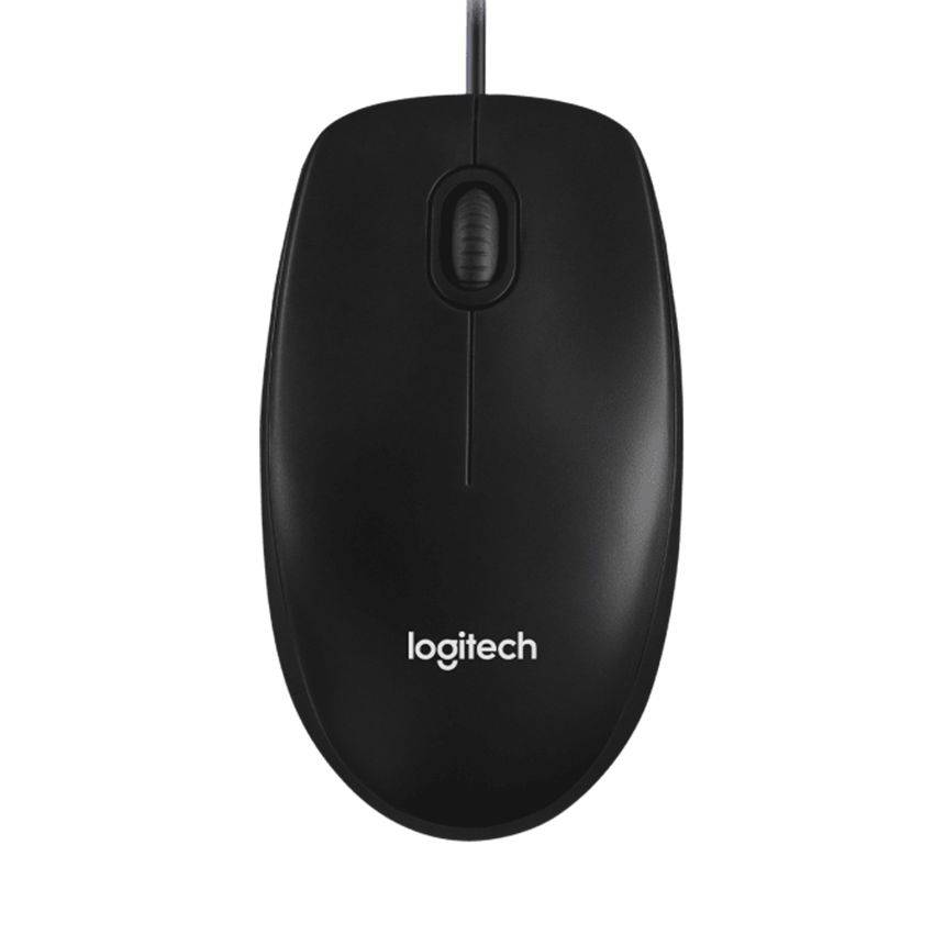 Chuột có dây Logitech B100 Đen/Black 5