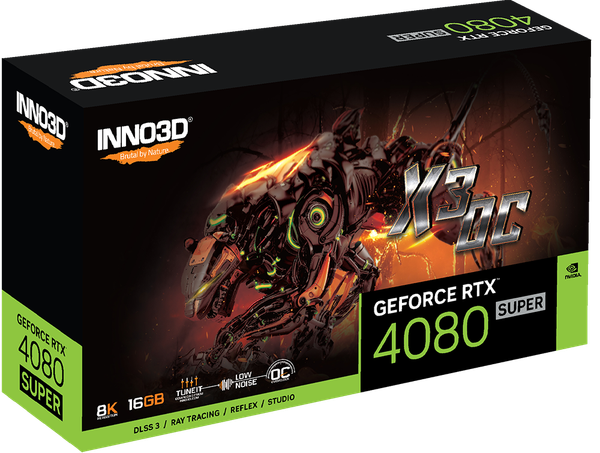 Card màn hình INNO3D GeForce RTX 4080 SUPER 16GB X3 OC 3