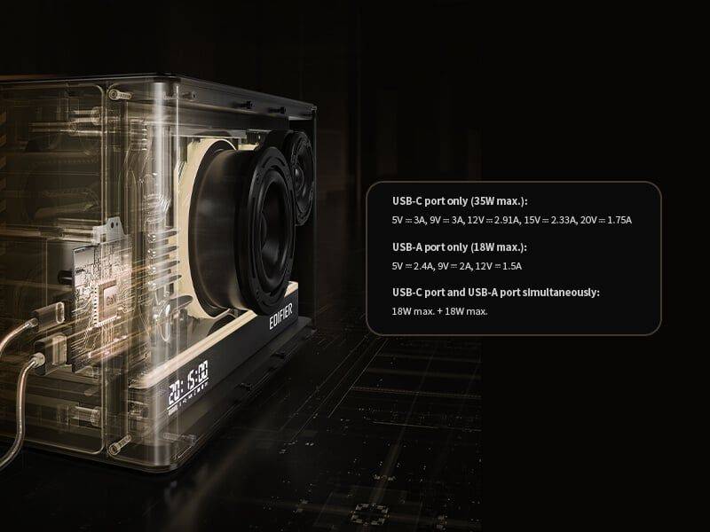 LOA BLUETOOTH EDIFIER QD35 MÀU ĐEN NEW 6