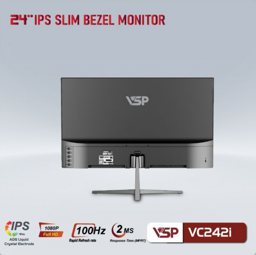 Màn hình phẳng Đen VSP VC242I 24'' FHD IPS 100Hz 2ms