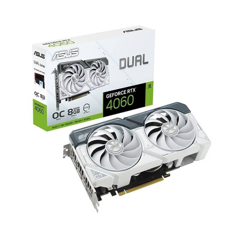 Card màn hình ASUS Dual GeForce RTX 4060 OC Edition 8GB - Trắng/White 5