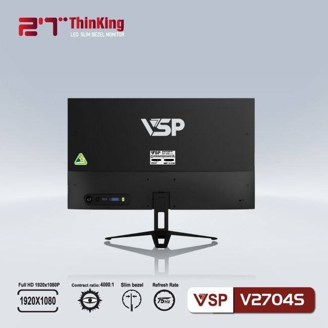 Màn hình phẳng VSP V2704S 27'' FHD IPS 75Hz 6.5ms 5