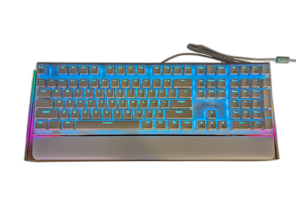 BÀN PHÍM CƠ QUANG HỌC  CÓ DÂY ROYAL KLUDGE RK S108 TRẮNG NEW 2