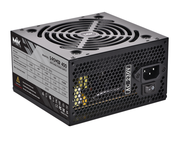 Nguồn máy tính MIK S-POWER 400W Đen/Black 2