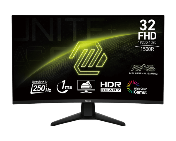 Màn hình cong MSI MAG G32C6X 32" FHD 250Hz 1ms VA 1500R FreeSync™ chuyên game