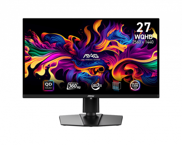 Màn Hình MSI MAG 271QPX QD-OLED 26.5 Inch WQHD QD-OLED 360Hz 0.03ms