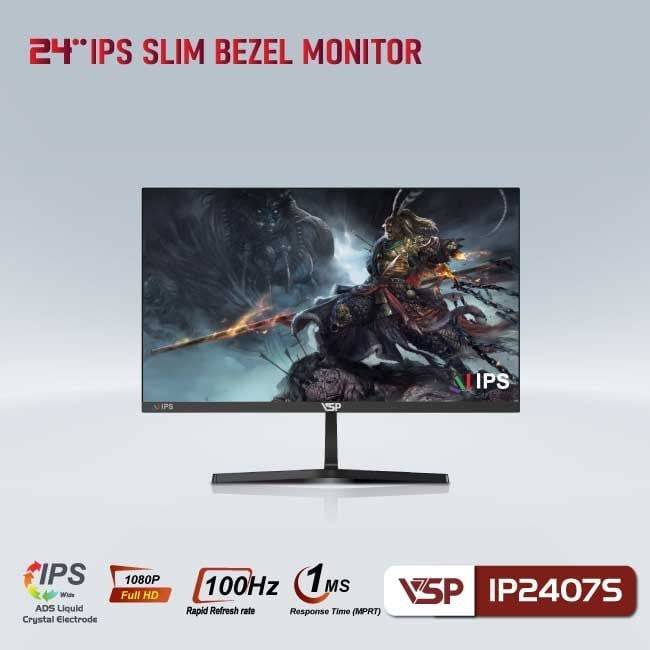 Màn hình phẳng VSP IP2407S  FHD 100Hz Đen 7