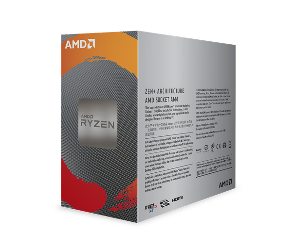 Chip xử lý AMD Ryzen 3 3200G / 3.6GHz Boost 4.0GHz / 4 nhân 4 luồng / 4MB / AM4 2