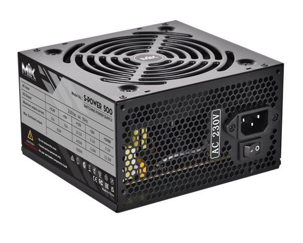 Nguồn máy tính MIK S-POWER 500W Đen/Black 2