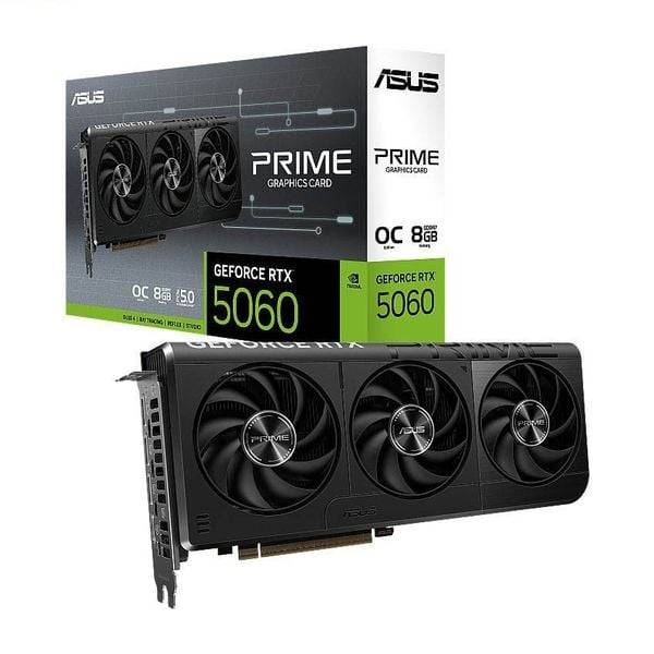 Card màn hình ASUS GeForce RTX 5060 PRIME OC 3 Fan 8GB GDDR7 2