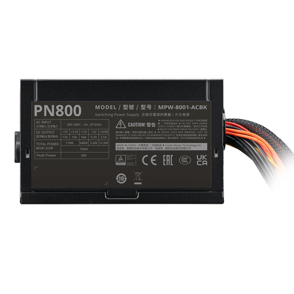 Nguồn máy tính COOLERMASTER PN800 ELITE NEX V230 800W Đen/Black 2