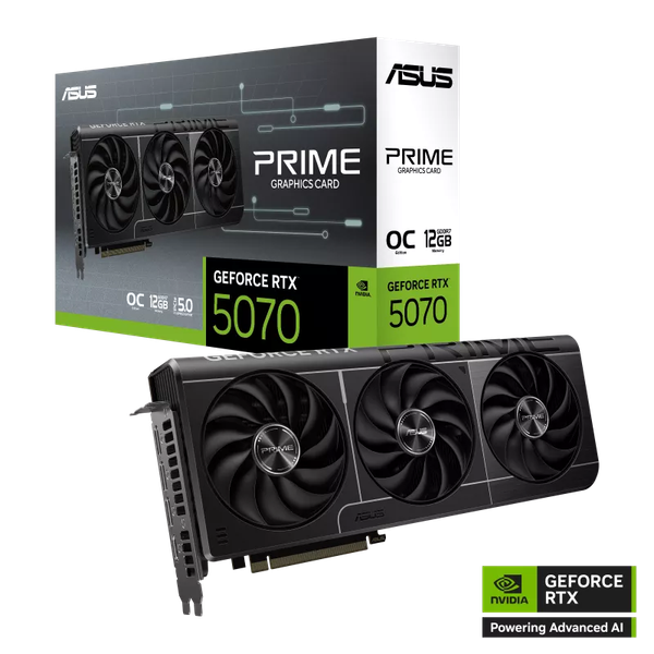 Card màn hình ASUS GeForce RTX 5070 PRIME OC X3 12GB GDDR7 5