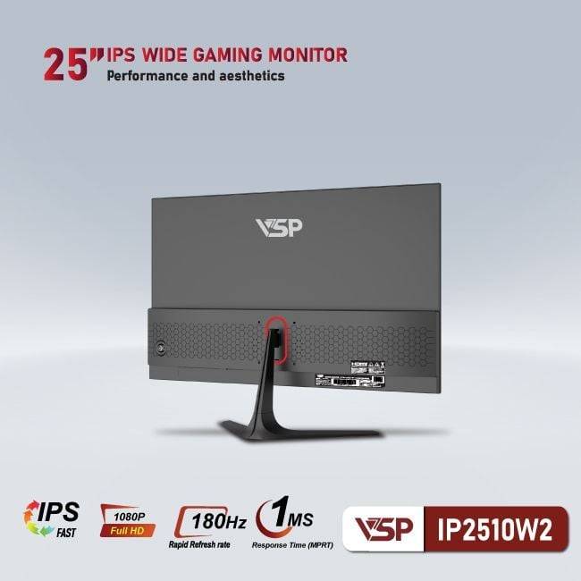 Màn hình phẳng Đen VSP IP2510W2 25'' FHD IPS 180Hz 1ms 3