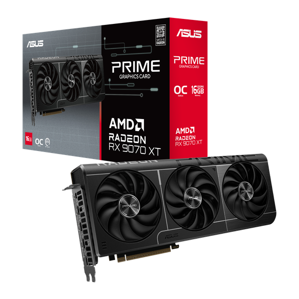Card màn hình ASUS Prime Radeon™ RX 9070 XT OC Edition 16GB GDDR6 5
