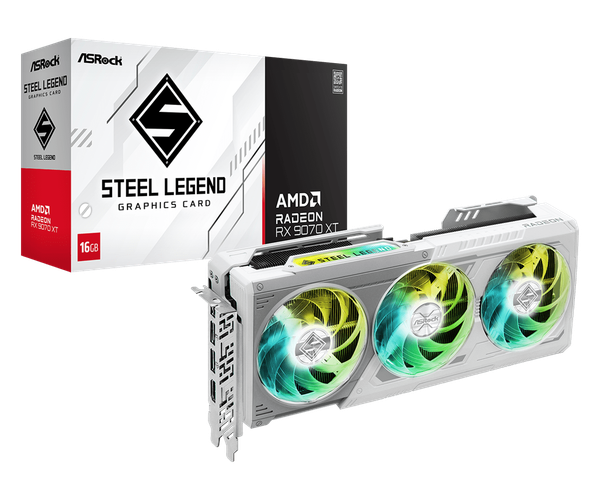 Card màn hình Asrock AMD Radeon RX 9070 XT Steal Legend 16GB 5