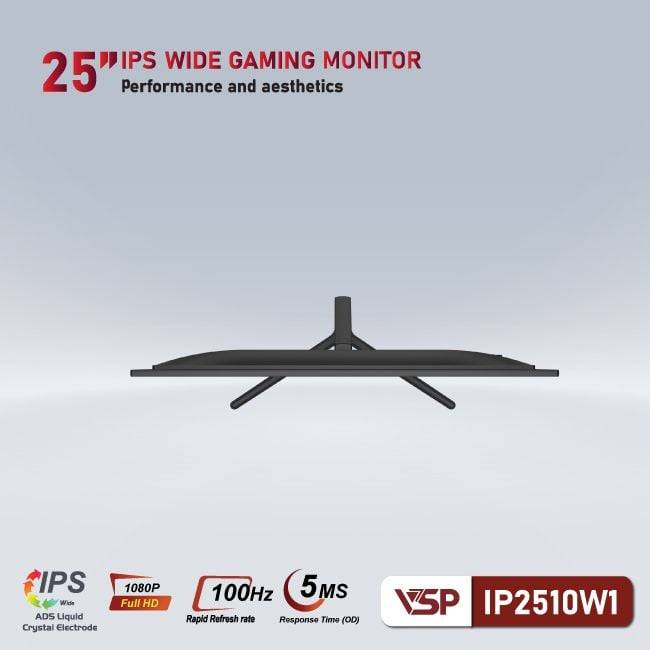 Màn hình phẳng Đen VSP IP2510W1 25'' FHD IPS 100Hz 5ms 4