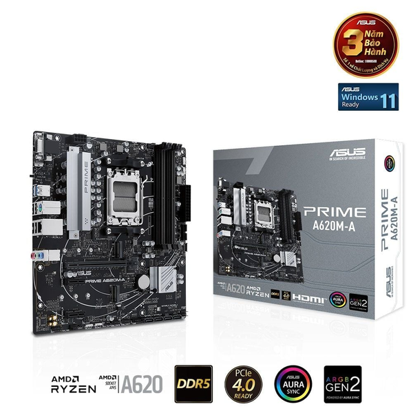 Bo mạch chủ ASUS PRIME A620M-A DDR5 3