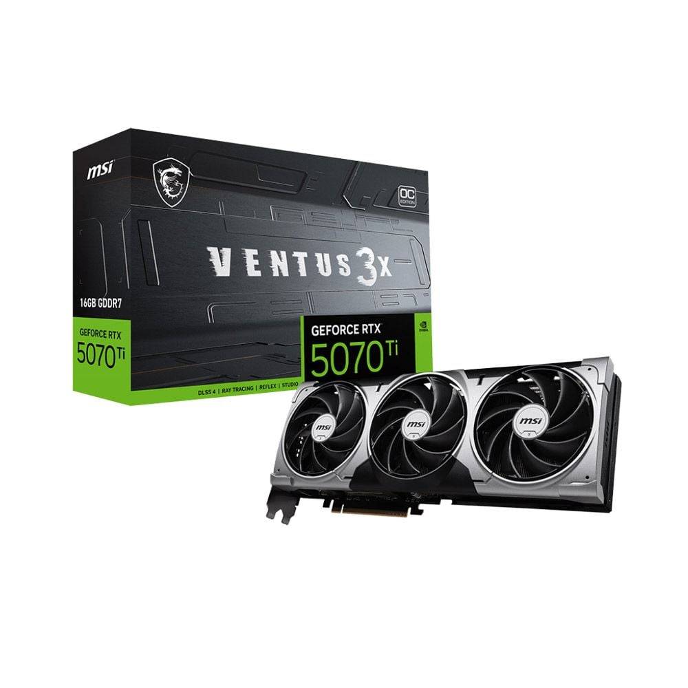 Card màn hình MSI GeForce RTX 5070Ti VENTUS X3 16GB GDDR7 4