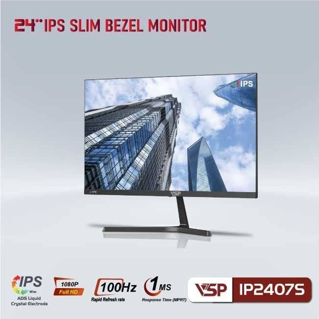 Màn hình phẳng VSP IP2407S  FHD 100Hz Đen 3