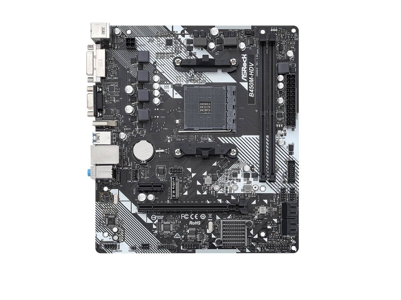 Bo mạch chủ Asrock B450M-HDV R4.0 DDR4 2