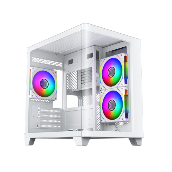 Vỏ Case Xigmatek Pano M Nano 3GF Trắng/White | Micro ATX 3